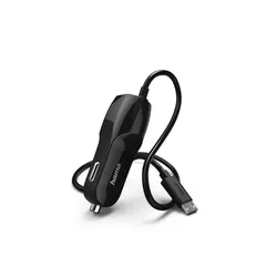 купить Зарядное устройство для автомобиля Hama 173671 Car Charger, micro USB, 1 A, black в Кишинёве 