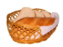 Корзинка для хлеба плетеная овальная большая