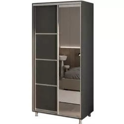 cumpără Dulap my-STYLE C10H2T07AM02-U21, 100x220, антрацит în Chișinău 