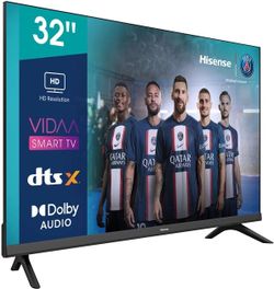 32" LED SMART TV Hisense 32A4BG, 1366x768 HD Ready, VIDAA OS, Black