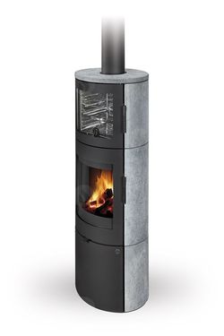 Каминная печь с духовкой ROMOTOP LUGO N 02 BF (камень)