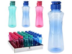 Бутылка питьевая EH 0.9l, 26cm, пластик, 3цвета