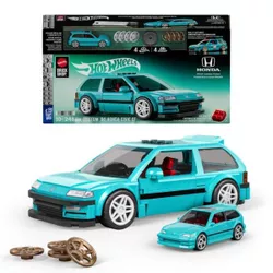 cumpără Set de construcție Hot Wheels JHF62 Brick Shop Honda Civic EF Personalizat 1990 în Chișinău 