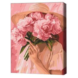 cumpără Tablou pe numere BrushMe RBS54089FC 30x40сm (fără cutie) Stare de spirit roz în Chișinău 