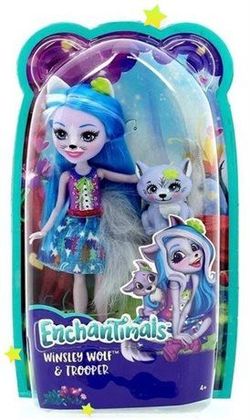 Doll Enchantimals She-Wolf Vinsley cu un animal de companie, cod FRH40