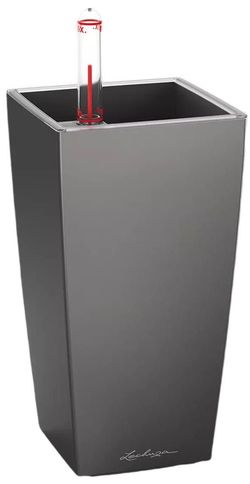 купить Цветочный горшок Lechuza Mini Cubi Premium 9, Charcoal в Кишинёве 