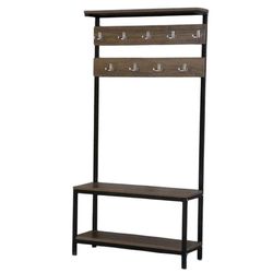 купить Мебель для прихожей Hopeland VS-02 Antreu cu cuierașe (180x90x35cm), Stejar в Кишинёве 