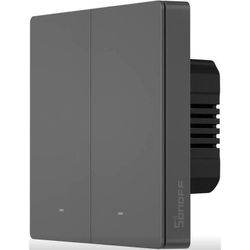 cumpără Întrerupător electric Sonoff Wi-Fi Smart Wall Switch SwitchMan M5 2-Gang (Neutral Wire), Dim Gray în Chișinău 