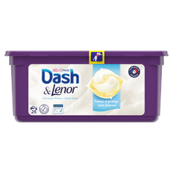 Detergent capsule Dash&Lenor Sensitive Pods 24spalari
