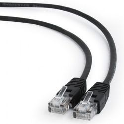 2m,  FTP Patch Cord  Black, PP22-2M/BK, Cat.5E, Cablexpert, molded strain relief 50u" plugs