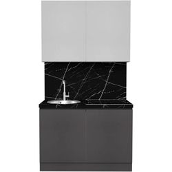 cumpără Mobilă pentru bucatarie ArtFlame GOLA White/Storm Grey (1.2 m.l.) în Chișinău 