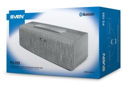 Speakers SVEN "PS-195", Gray, 16W, Bluetooth, FM, USB, microSD, 2400mA*h