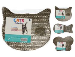Когтеточка картонная Cats "Животное" 24X24X2.5cm, плоская