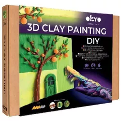 купить Набор для творчества Okto 10063 Tablou 3D cu plastilină aerată Air Clay 30x30сm: Siesta de portocale в Кишинёве 