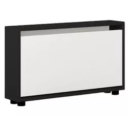 cumpără Raft pentru încălțăminte Mobildor-Lux Leo Slim 80x16x47H cm Anthracite/White în Chișinău 
