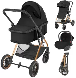 купить Детская коляска Kikka Boo One Black, transformabil 3in1 (3800171213820) в Кишинёве 