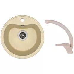 купить Мойка кухонная со смесителем Dr.Gans DORA + SanDonna F 1069 bej в Кишинёве 