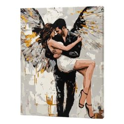 cumpără Tablou pe numere Ideyka KHO8657 40x50cm Eco, Salvarea ei cu vopsele metalic extra în Chișinău 