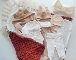 Комплект на выписку PAMPY Beige Plush