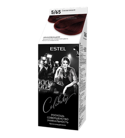 Краска для волос, ESTEL Celebrity, 125 мл., 5/65 - Слепая вишня