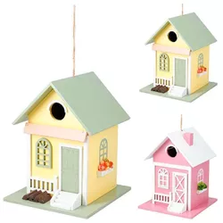 купить Декор Promstore 44549 Casuta din lemn pentru păsări, 18x18x23cm в Кишинёве 