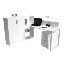 купить Офисный стол Indart Bazic 01-K (170x140x109) в Кишинёве 