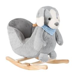 Rocking toy with seat Gray Puppy