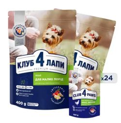 купить Корм для питомцев CLUB 4 PAWS 24392446 Plic caini in jeleu pui 24x100g в Кишинёве 