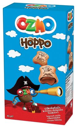 Biscuite Ozmo Hoppo cu cremă de ciocolată 40g