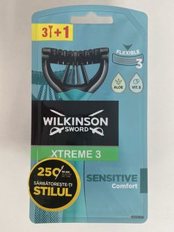 Бритвы для мужчин Xtreme3 Sensitive, 3+1 шт, 3 лезвия