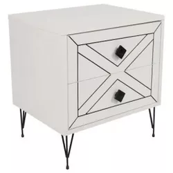 cumpără Noptieră Trendy Luna Alb, 50x55x40cm (GTR001542) în Chișinău 