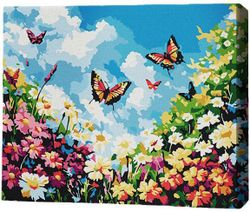 cumpără Tablou pe numere BrushMe MG0015FC 40х50cm (fără cutie) Grădină de vară în Chișinău 
