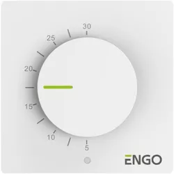 купить Термостат ENGO Controls ESIMPLE-230W, montaj pe perete, control mecanic, white в Кишинёве 