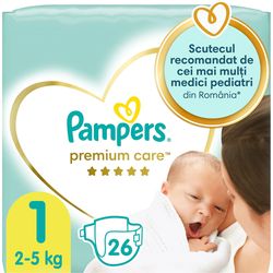 Подгузники Pampers Premium Care 1 (2-5 kg) 26 шт