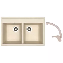 купить Мойка кухонная со смесителем Dr.Gans Astra 780 + SanDonna F 1069 bej в Кишинёве 