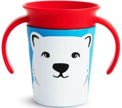 cumpără Cană cu pai Munchkin MUN0115pol Miracle Wildlove, Urs Polar (180ml) în Chișinău 