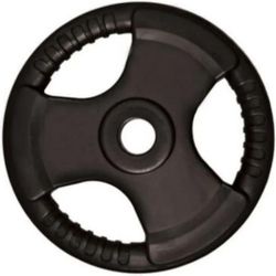 cumpără Ganteră PX Sport 21806 Disc Black Rubber Coated 3-Grip Weight Plate 15kg, WP085-51.5-15 în Chișinău 