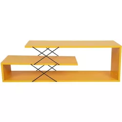 купить Тумба напольная для TV Trendy Zigzag Galben, 120x40x30cm (GTR000225) в Кишинёве 