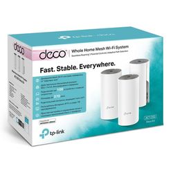 Whole-Home Mesh Dual Band Wi-Fi AC System TP-LINK, "Deco E4(3-pack)", 1200Mbps, MU-MIMO, up to 370m2