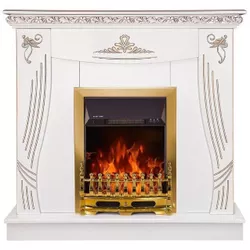 купить Камин электрический ArtFlame Napoli white & Gala gold в Кишинёве 