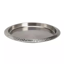 cumpără Tavă de bucătărie Excellent Houseware 24655 Tava D35сm Hamered Lines, din metal, argintie în Chișinău 