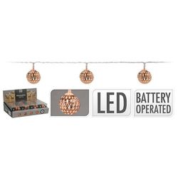 cumpără Ghirlandă Promstore 49242 Огни новогодние Шары 10LED D2.5cm, 1m, медный, 2xAA în Chișinău 