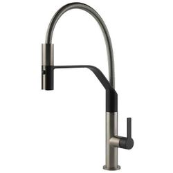 купить Смеситель кухонный Gessi 60005-599 Mesh Finox Brushed Nickel / Matte Black в Кишинёве 