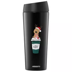купить Термокружка Ardesto AR2645RN Coffee Time Reindeer 450ml в Кишинёве 