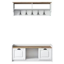 cumpără Mobilă pentru antreu Trendy P2- 636, Nuc, 120x45x40cm (GTR001438) în Chișinău 
