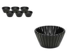 Формы для выпечки миниTognana Mignon D4.7X3cm, 6шт, черные