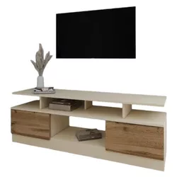 cumpără Comodă TV Smartex (16540) Т9 180cm TV Ivory+Stejar Inchis în Chișinău 