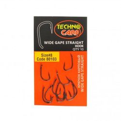 Крючок карповый "Wide Gape STRAIGHT" №8 NEW