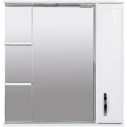 купить Зеркало для ванной Bayro Allure 800x750 правый белый мат в Кишинёве 