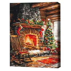 купить Картина по номерам BrushMe RBS1024FC 30x40cm (fără cutie) Căldura unui foc de tabără в Кишинёве 